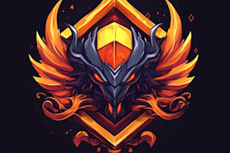 draw logo designer anime, fantasy
