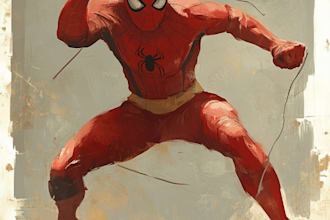 do retro comic book illustration