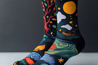 design unique socks design for your brand