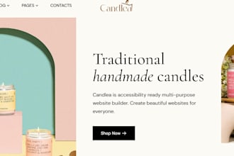 design best selling candle shopify lightening website candle dropshipping store