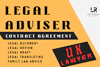write legal contract, document, review, agreement, adviser, nda, privacy