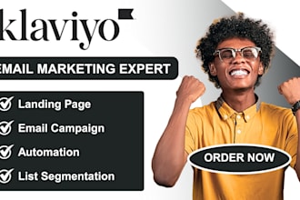 do landing page email campaign automation list segmentation workflow on klaviyo