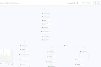 set up mailchimp or activecampaign automations, pipelines, and landing pages