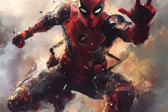 create a comic book art, comic book illustrations