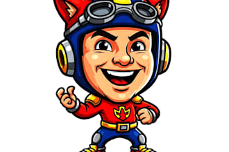 make a cartoon caricature for photo for you