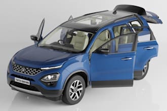 design 3d realistic suv car for simulation, car interior,unity asset, asseto car