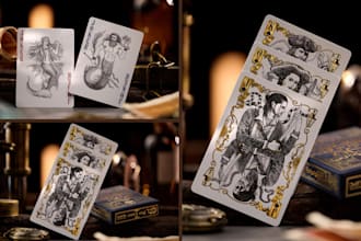 custom playing cards design poker deck tarot tcg board game art or card template
