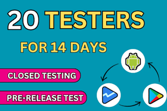 do 20 testers google play app pre release closed testing