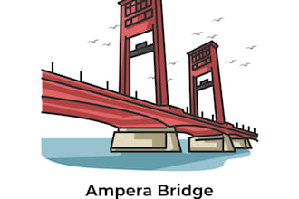 do highly luxury and creative business bridge logo design