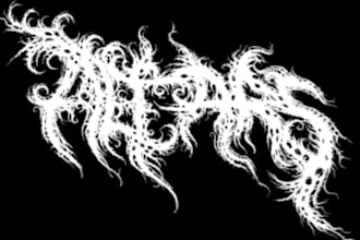 create black, slamming, brutal, death metal band logo