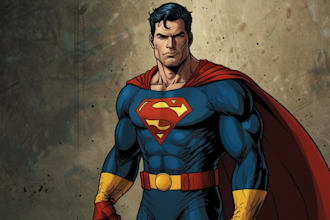 draw you a dc or marvel style comic book superhero character