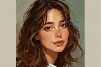 draw digital oil painting portrait from your photo