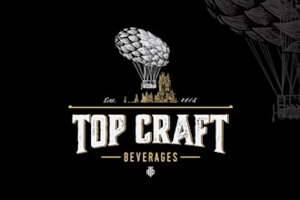 design a bold modern craft brewery logo