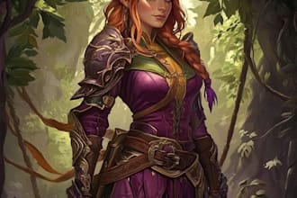 illustrate your fantasy wow dnd ff bg3 character