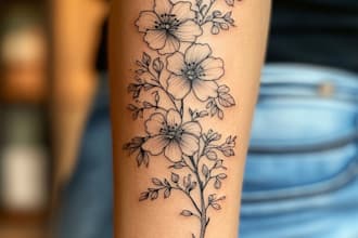 make old school or traditional style tattoo