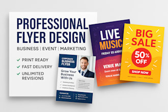 do church flyer, event flyer, brochure and postcard design