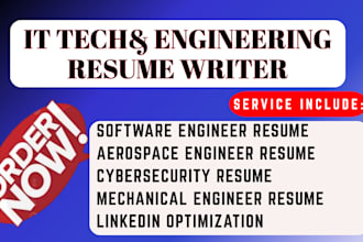 write winning tech resume for IT, engineering and cybersecurity roles
