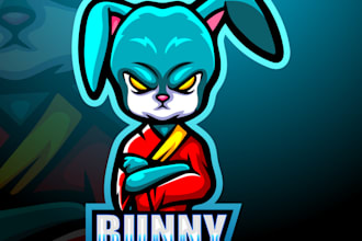 create a timeless, minimalist and modern bunny logo design