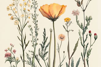 create your flowers fruits vegetable and botanical plants