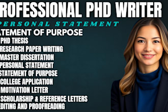 proofread and edit any personal statement, statement of purpose, admission essay
