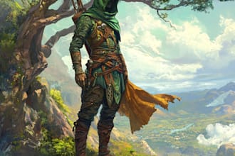 desing a dnd character art of your choice