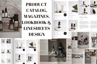 design promotional fashion jewelery product catalog, lookbook, sales catalogue