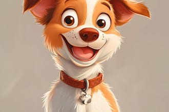 a disney portrait cartoon from disney portrait