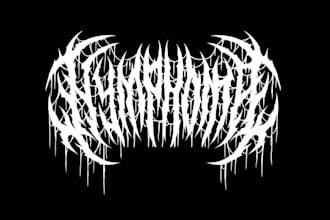 make brutal death metal, deathcore, black metal band logo