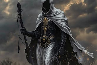 make a best dark fantasy horror character art