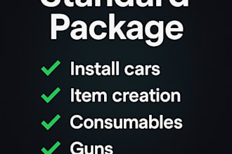 configure scripts install ,bug fixing,sql,i build your dream fivem server