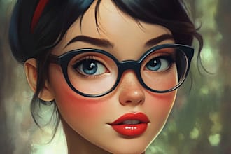 draw disney children cartoon illustration