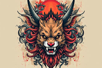 create a traditional or old school style tattoo design