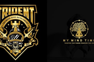 design creative a luxury gold foil  logo