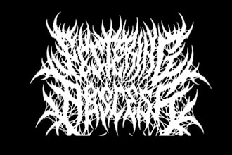 do black, slamming, brutal, death metal band logo