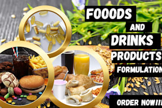 formulate food formulation, beverages, supplements, nutrition and soft drinks