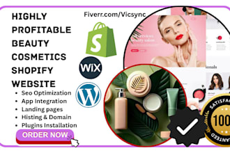 design cosmetics website spa salon shopify store medical services beauty website