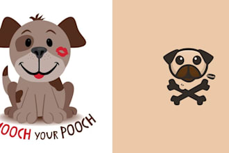 design a custom kawaii logo in cute chibi cartoon style