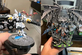 3d print and paint tabletop miniatures for dnd, warhammer 40k,sigmar,collectors