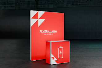 design trade show booth or banner graphics