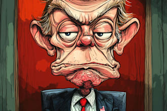 draw political cartoons illustrations