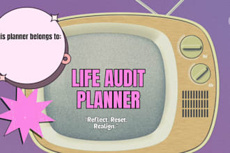design and deliver a printable life audit planner for self growth