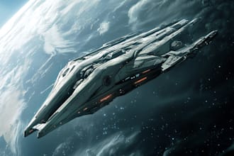 make sci fi character illustration or sci fi character art