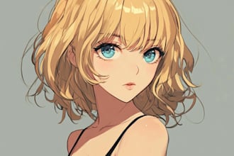 draw custom anime character, fanart, and manga