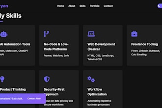 design a high converting personal portfolio website using ai