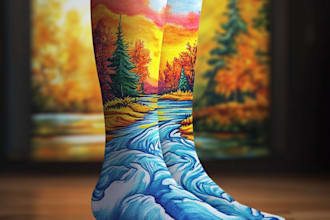create a professional socks design of your brand