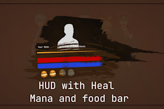 design professional game UI and hud for your video game