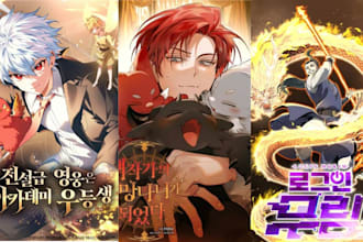 draw webtoon cover light novel, webcomic anime manga novel cover anime cover art