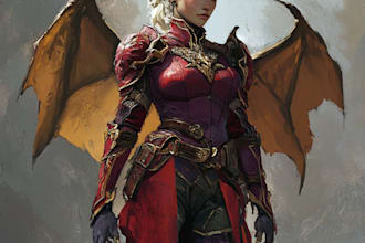 draw d and d character art and dnd character art