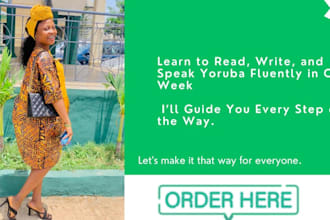 be your yoruba tutor,translate or transcribe to yourba, teach nigeria language