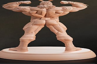 sculpt 3d model,3d action figure, miniatures, bobblehead, toys for 3d printing